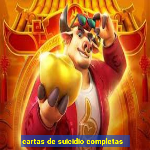 cartas de suicidio completas